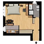 Monolocale Flower - Comfort & Free Wifi - Arena Rcf * 레조넬에밀리아